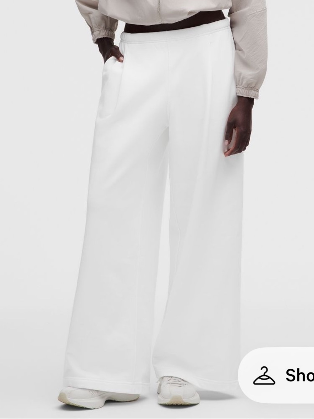 Lululemon French Terry Mid- Rise Wide Leg Pant
